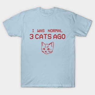 Cat-tastic Nostalgia: Three Furry Friends T-Shirt